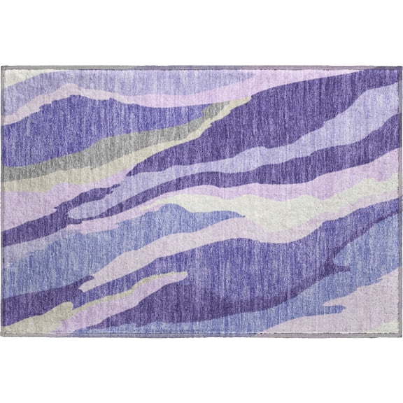 Dalyn Rugs Premium Machine Washable Mayfield AMF1047 Purple 1'8" x 2'6" Rug
