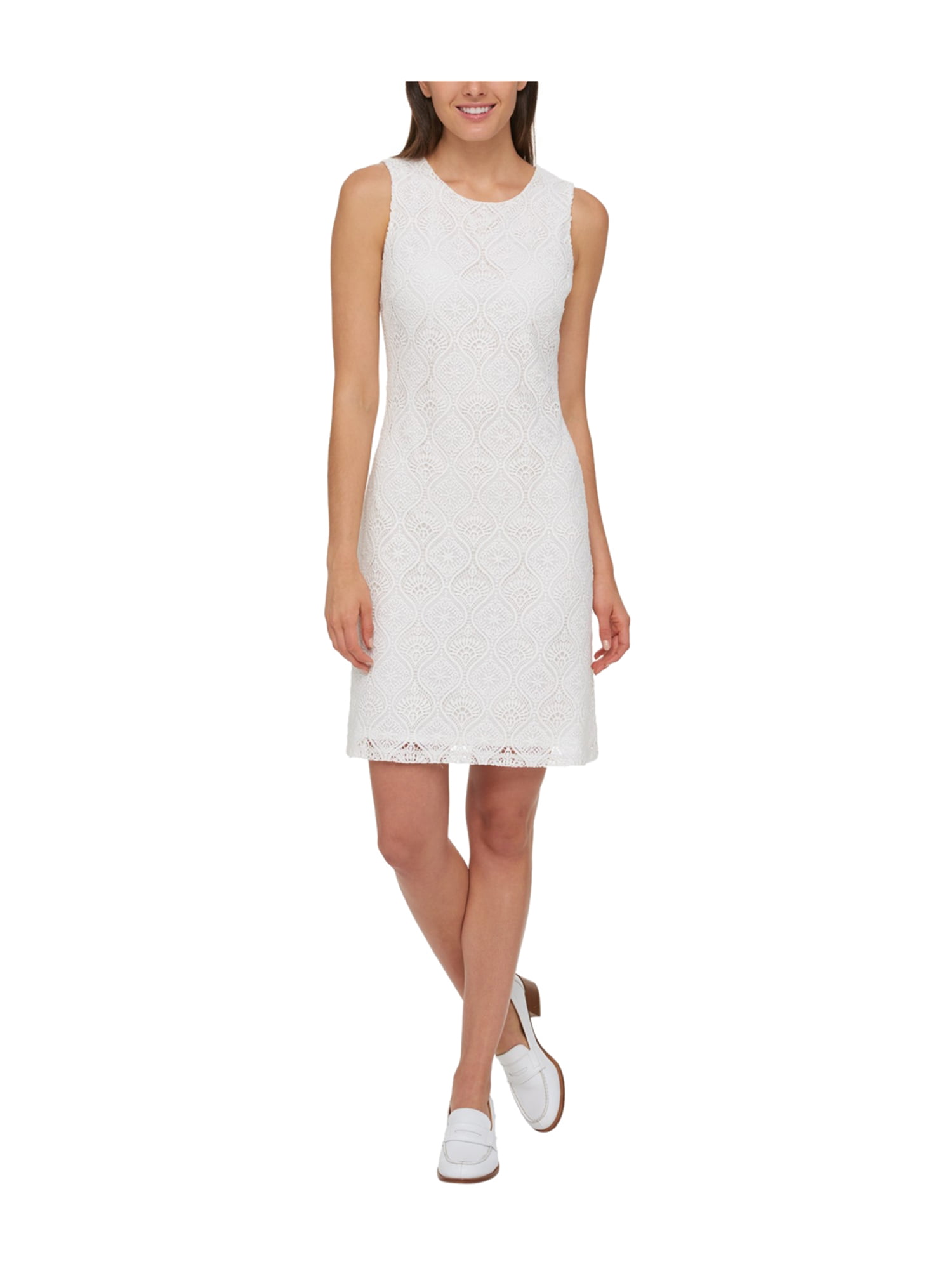 Tommy Hilfiger Womens Lace A-line Dress 