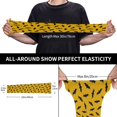 thumbnail image 2 of Sun Protection Arm Sleeves for Men Women, halloween black bats yellow Sleeves to Cover Arms with Thumb Hole Cooling Sleeve, 2 of 6