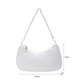 thumbnail image 3 of Bolsa De Hombro Bolso de mano de moda para mujer, bolso de hombro de cadena de Color sólido para axilas (blanco) Tmvgtek Para Estrenar, 3 of 4