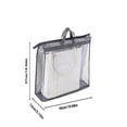 thumbnail image 2 of Hauiodp Hanging Dust Cover Bag for Handbags, Dust Bags for Handbags, Clear Handbag Storage Organizer for Closet, Large Transparent Tote Bag with Zipper for Gym Concert Sports Festivals, 2 of 4