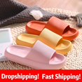 thumbnail image 2 of Zapatillas de mujer de plataforma gruesa de 4cm, sandalias deslizantes suaves de Eva para la playa de verano, zapatos de baño de interior para hombres, antideslizantes, triangulación de envíos Tan Jianjun  unisex, 2 of 2