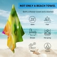 thumbnail image 4 of GZHJMY Beach Towel for Women Girls, Colorful Roses Bath Towel, Oversized Lightweight Sport Towel, 31x63 Inch, 4 of 7