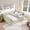 Green, variant on avobird Cozy Gingham Daybed with Trundle Twin Size Sofa Bed for Living Room, Sleeper Sofa with USB Port and Adorable Wave Shaped, Linen Fabric, Cyan