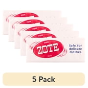 (5 pack) Zote Pink Laundry Bar Soap, Hand & Machine Wash, All Ages, Gentle & Long-Lasting, Laundry Detergent, Bar Cleanser with Sodium Tallowate, 14.1 oz