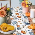 thumbnail image 4 of Thanksgiving Pumpkin Table Runner, Autumn Thanksgiving Kitchen Dining Table Decoration for Home Party Decor 13x60 Inches, 4 of 9