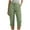 Army Green, variant on CFLVAEK Capri Cargo Pants for Women with Pockets Loose Fit High Waisted Twill Capris Comfy Wide Leg Hiking Cropped Pants Casual Summer Beach Vacation Capris Gray L