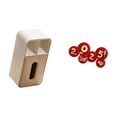 thumbnail image 5 of Tissue Box Paper Fan Festive PU Leather Bedroom Living Room Office Spring Festival Decoration, 5 of 8