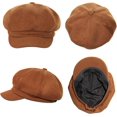 thumbnail image 4 of Women's Newsboy Hats Fashion Vintage 8 Panels Visor Beret Cabbie Cap Ladies Paperboy Cap, 4 of 6