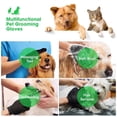thumbnail image 6 of Pet Grooming Gloves Hair Removal Mitt Pet Deshedding Brush Massage Tool for Dogs Cats (One Pair), 6 of 6