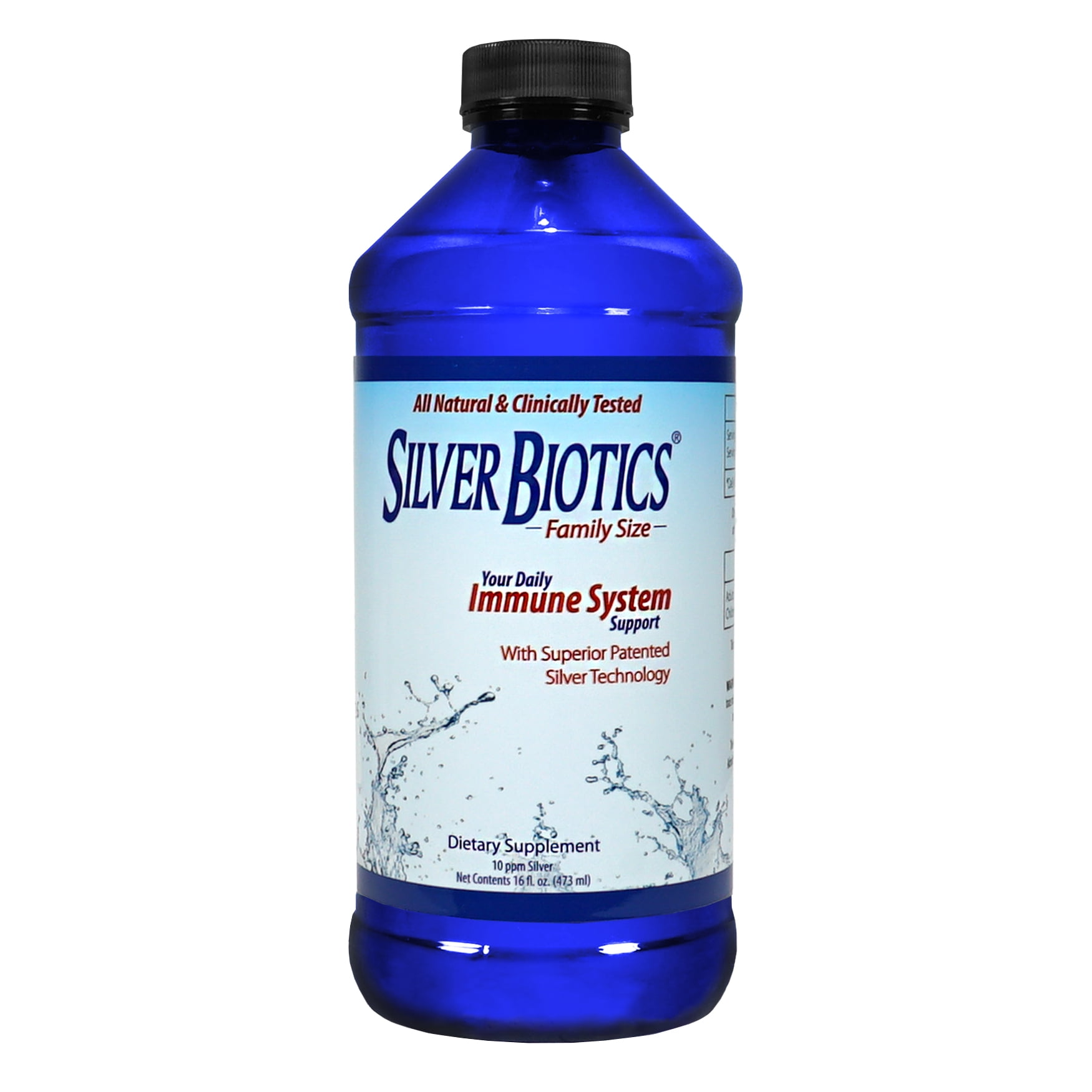 SilverBiotics by Be Smart Get Prepared – 16 oz , Probiotic, Immune Supplement for Family, All Natural Nano Silver