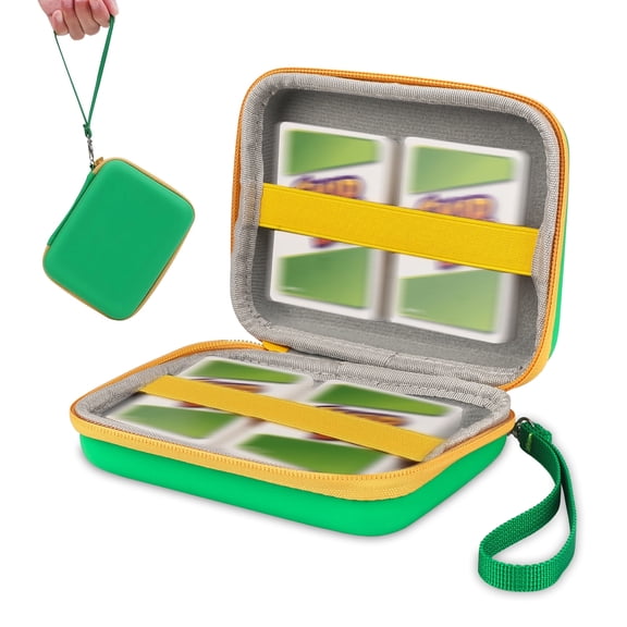 Football Cards Storage Holder Box,Trading Card Organizer Case Holds 300 Sports Cards,Hard Travel Basketball Cards Bag for Topps/Score