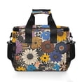 thumbnail image 7 of FORMRS Insulated Cooler Bag 24 Cans Capacity Soft Leakproof Lunch Box with Side Pockets, Beige Flowers, 7 of 7