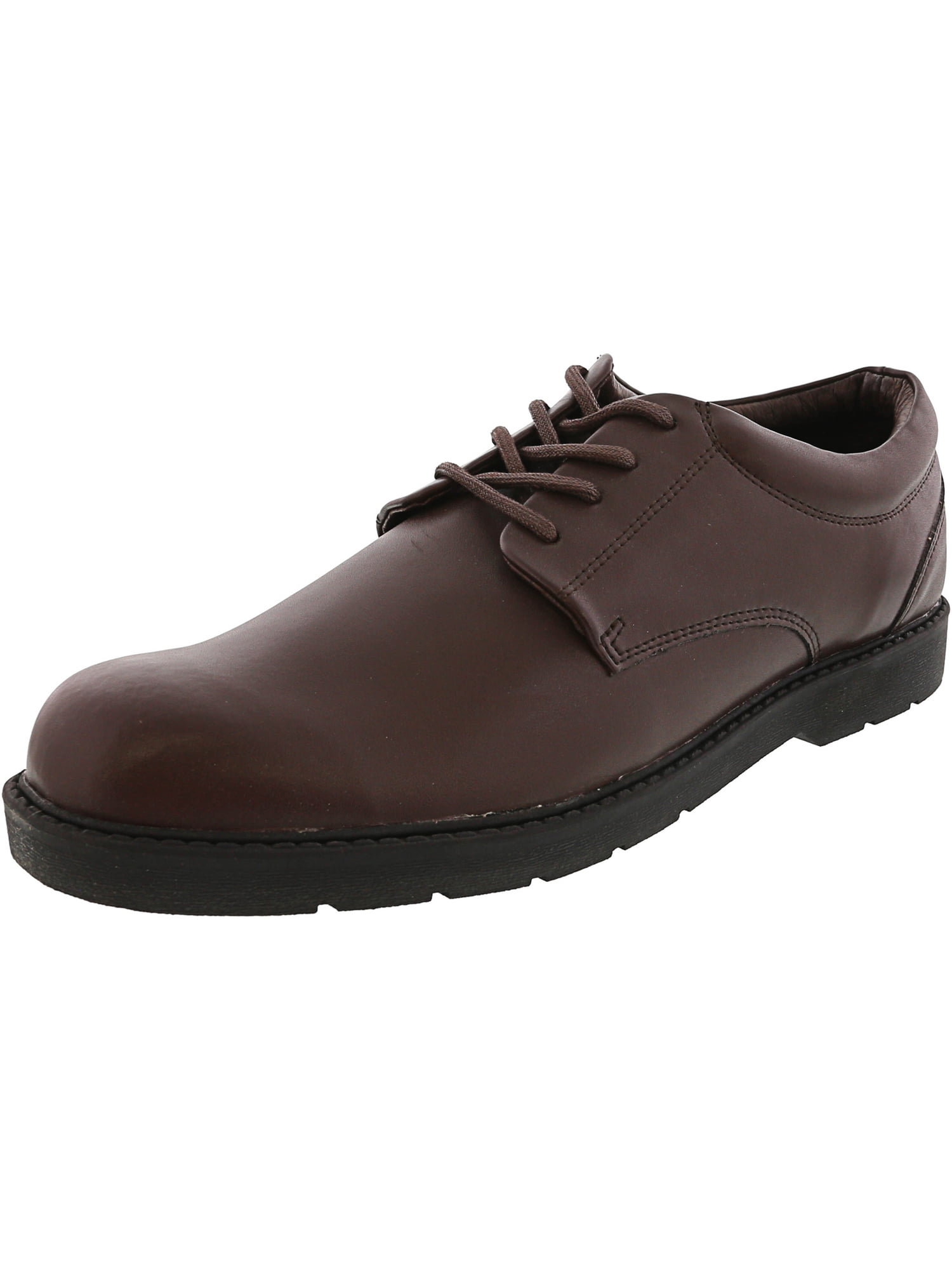 School Issue Men's Scholar Brown AnkleHigh Leather Oxford Shoe 10M