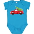 thumbnail image 3 of Inktastic Christmas Vintage Truck with Christmas Tree Boys or Girls Baby Bodysuit, 3 of 5