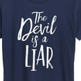 thumbnail image 3 of Instant Message - Devil Is A Liar - Women's Short Sleeve Graphic T-Shirt, 3 of 6