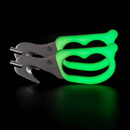 StatGear SuperVizor XT Auto Emergency Rescue Escape Tool - Seatbelt Cutter & Window Glass Breaker Hammer Survival - Mounts Right to Your Sun-Visor! (2 Pack, GLOW)