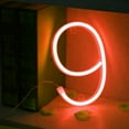 thumbnail image 2 of Neon Letter, Neon Lights LED Alphabet Letter Lights Neon Sign Light Up Letters Battery and USB Operated Red Neon Light Neon Wall Light, 2 of 4