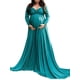 thumbnail image 3 of Txlixc Vestido de mujer embarazada de cuello V de color sólido Txlixc moda, 3 of 6