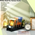 thumbnail image 7 of Sylvtty 1/2/3 Pcs 12 Tier Greeting Card Display Stand Acrylic Postcard Booth Art Display Rack Bookmark Storage Holder for Retail Counter Desk Tabletop, 7 of 7