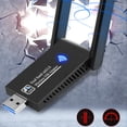 thumbnail image 4 of Inteprter 1300Mbps USB3.0 Bluetooth-compatible5.0 Adaptador Penetrante de doble banda 2.4GHz 5GHz Receptor inalámbrico giratorio de tarjeta de Cables de computadora, 4 of 6
