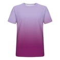 thumbnail image 4 of Dagugfen Tshirts for Men Plus Size Short Sleeve Crew Neck Slim Comfy Gradient Color Casual Tee Tops, 4 of 5