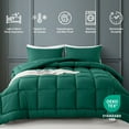 thumbnail image 3 of Twin XL / Full Size 3-Piece All-Season Down Alternative Comforter Set Evergreen (Comforter and Pillowcase Bedding Set / bed in a bag) for Adults and Teens by KINMEROOM, 3 of 6