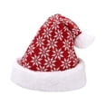 thumbnail image 4 of Accesorio para disfraz de gorro navideño, gorro navideño para adultos, gorro navideño cómodo. Copo de nieve rojo y blanco, 4 of 9