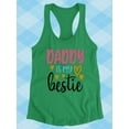 thumbnail image 3 of Daddy Is My Bestie Racerback Tank Women -Image by Shutterstock, Female XX-Large, 3 of 4
