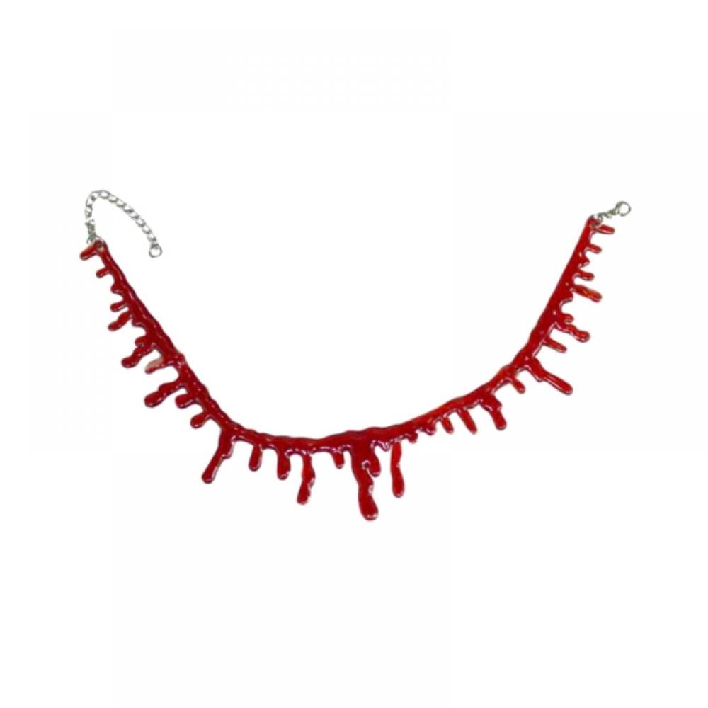 Dripping Blood Halloween Party Choker Necklace Vampire Costume ...