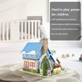 thumbnail image 2 of 3D Paper Assembly Toy Children Architecture Building Paper 2 3 5 Model Kids Early Education Assembly House Toy Type 3, 2 of 6