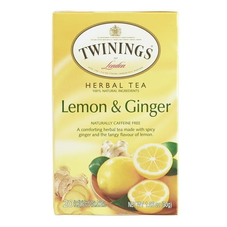 Twinings Lemon Ginger Tea 1.06 oz. Pack of 4