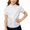 White, variant on Liweisiy Girl's Collared Button Down Shirts Puff Cap Sleeve Plain Relaxed Fit Blouse Summer Casual Leisure Classic Tops White 7 Years