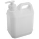 thumbnail image 3 of ColoMX Contenedor de líquidos resistente con bomba, jarra de plástico de 2 l con asa, recipientes cuadrados vacíos para almacenar agua, salsas, jabones y líquidos., 3 of 7