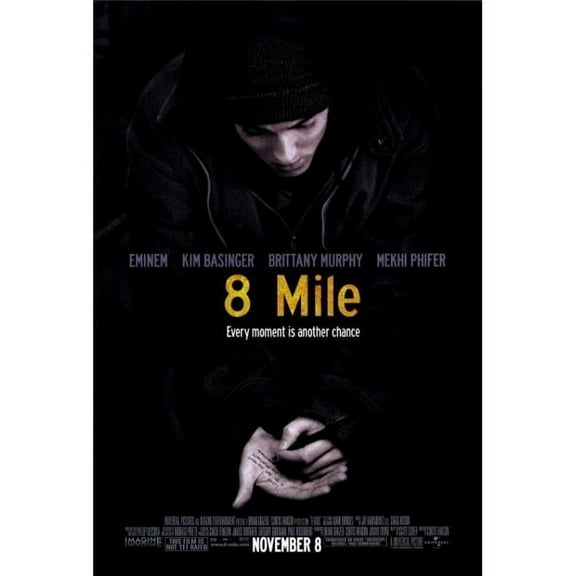 Pop Culture Graphics MOVEF8392 8 Mile Movie Poster Print, 27 x 40