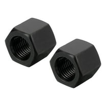 M14 x 1.5 Pitch Carbon Steel Hex Coupling Nuts, 2Pcs 20mm/ 0.8" Length Fully Threaded Rod Coupling Nut Stud Fine Thread Pipe Connector, Black
