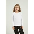 thumbnail image 7 of 5-Pack Girls' Long Sleeve Shirts Kids Basic Long Sleeve Tees Toddlers' Crew Neck Soft Fall Tops, 7 of 7