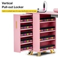 thumbnail image 4 of Mesa de manicura Kikihuose para uñas con cajón y espacio de almacenamiento, color rosa, 4 of 7