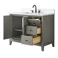 thumbnail image 3 of Vanity Art 42" Bathroom Vanity with Sink and Engineered Marble Top, Freestanding Storage Cabinet with 2 Drawers, 1 Shelf and Flip Down Tray, 3 of 8