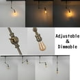 thumbnail image 2 of FSLiving H Type Gimbaled Track Lighting, Adjustable Ceiling Lighting by Remote Control, Hollow-Carved Design Black Dimmable Color Changing Smart LED Edison Bulbs DIY Sloped Ceiling Spotlight, 2 of 8