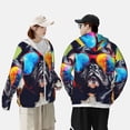 thumbnail image 4 of Gaeub Rainbow Bulldog Sunglasses Men's and Women's UPF 50+ Long-Sleeved Sun Protection Clothing, Fishing Shirt Long Sleeve Zip-Large, 4 of 7