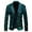 Green, variant on Men's Christmas Party Blazer Wine Glass Ugly X-Mas Novelty Print Sequins Tuxedo Suit Jacket One Button Lapel Jacket