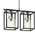 thumbnail image 2 of 52033BK Kichler Lighting Kitner - 3 Light Linear Chandelier In Vintage Industrial Style-18.5 Inches Tall and 10.5 Inches Wide-Black Finish, 2 of 7
