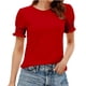thumbnail image 3 of TaTaai Delicate Sleeve Blouse for Women, Airy Summer T-Shirt, Soft Detailed Top, Ideal for Casual, Vacation, Evening Events and Seasonal Activities Gift, 3 of 6