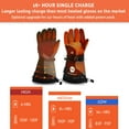 thumbnail image 5 of Morvat 16+ Hour Charge Men/Women Rechargeable Battery Electric Heated Gloves, Included 4 Batteries, M, 5 of 6