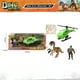 thumbnail image 5 of Juguete Set Dino World con Helicóptero Militar, Dinosaurio, Figura de Explorador y Accesorios Incluidos, 5 of 5