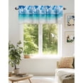 thumbnail image 6 of Ocean Beach Valances for Windows Summer Nature Sea Sky Cloud Scenery Valance Rod Pocket Light Filtering Short Window Treatments Curtains for Kitchen Bathroom Living Room Bedroom, 60 x 18 Inch, 6 of 7