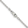 thumbnail image 3 of 925 Sterling Silver 1.65mm Twisted Herringbone Chain Bracelet, 3 of 5
