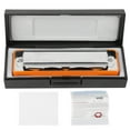 thumbnail image 2 of Blues Harmonica, F Key 10-hole Professional Mouth Organ, Wind Musical Instrument, 2 of 8
