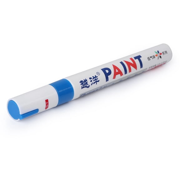NS Blue Waterproof Paint Marker Pen Permanent Tire Tyre Tread Rubber Metal Access